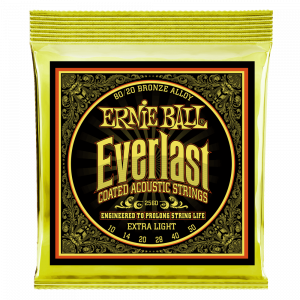 Ernie Ball Everlast Coated 80/20 Bronze Extra Light P02560ราคาถูกสุด