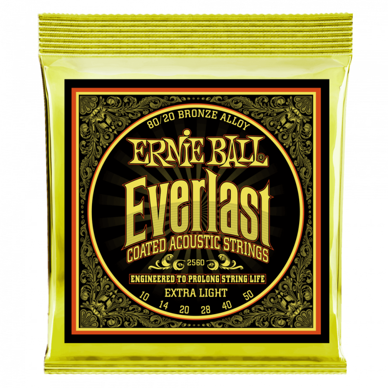 Ernie Ball Everlast Coated 80/20 Bronze Extra Light P02560 ขายราคาพิเศษ