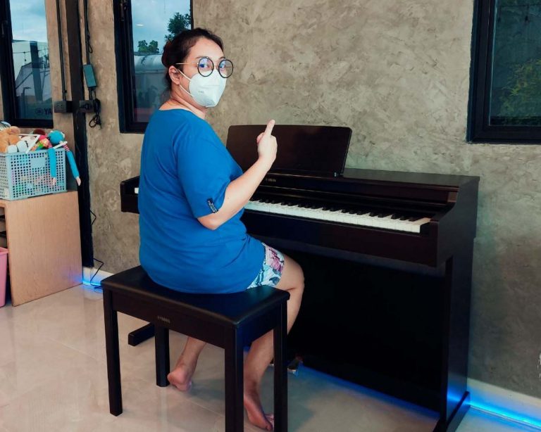 ประกอบเปียโนไฟฟ้ารุ่นYamaha YDP-164R