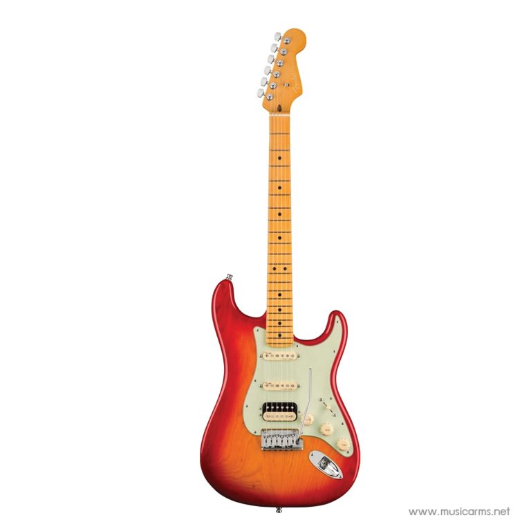 Fender American Ultra Stratocaster HSS กีตาร์ไฟฟ้า สี Plasma Red Burst Maple 