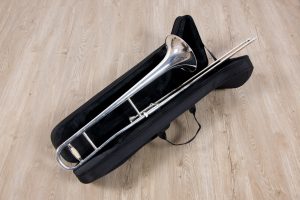 ทรอมโบน Mraching Trombone coleman standard trombone Silver เต็มตัวมีกระเป๋า