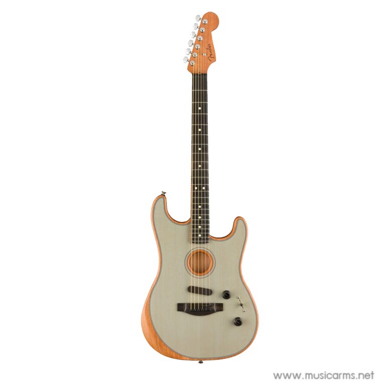 Fender American Acoustasonic Stratocaster สี  Transparent Sonic Blue
