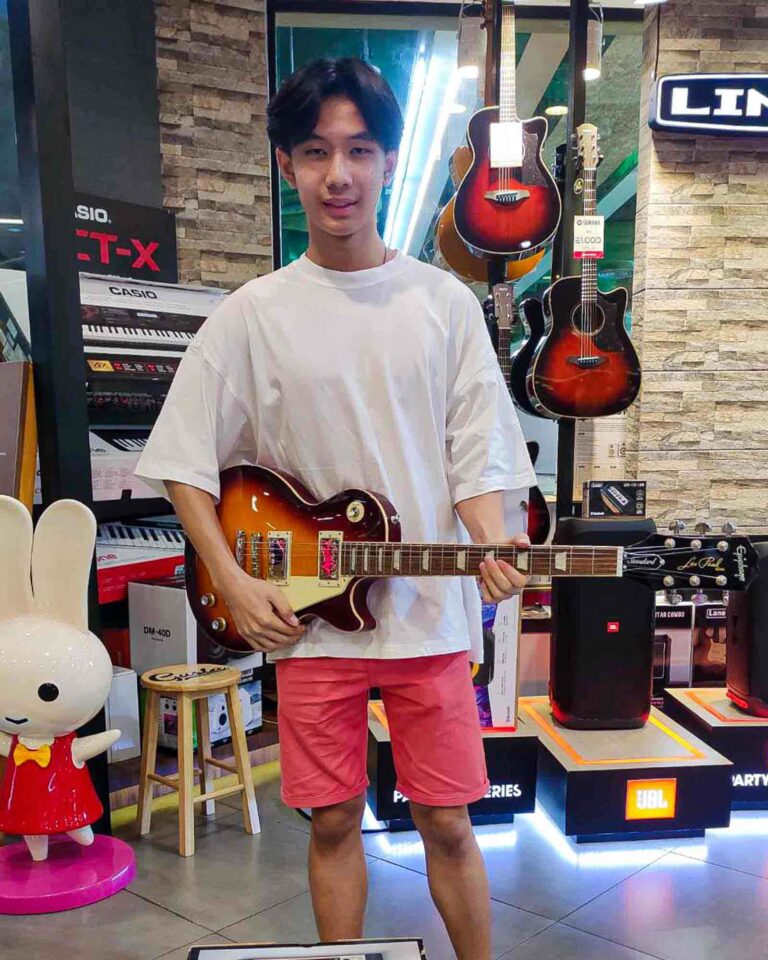 ไฟฟ้า EPIPHONE LP STD 60S Ice Tea + แอมป์ไฟฟ้า MARSHALL CODE 25 + แอมป์ไฟฟ้า MARSHALL MG10G ซีคอน