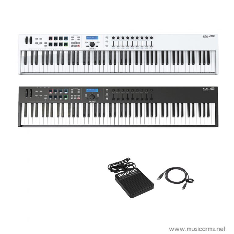 Arturia KeyLab Essential 88 คีย์บอร์ด MIDI | เพิ่ม Pedal Midiplus SP-2