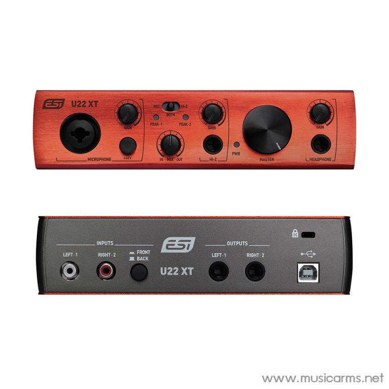ESI-U22-XT-cosMik-Set-Audioด้านหน้าด้านหลัง ขายราคาพิเศษ
