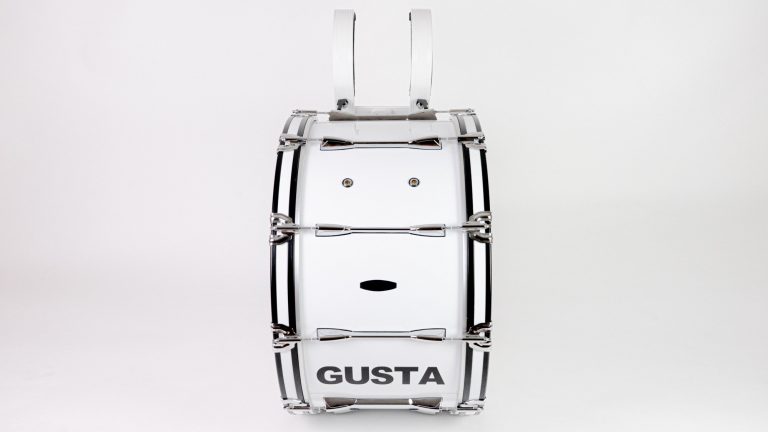 กลองใหญ่มาร์ชชิ่ง Gusta 26นิ้ว 10หลัก Marching Bass Drum พร้อมชุดสะพายเกาะอก ขายราคาพิเศษ