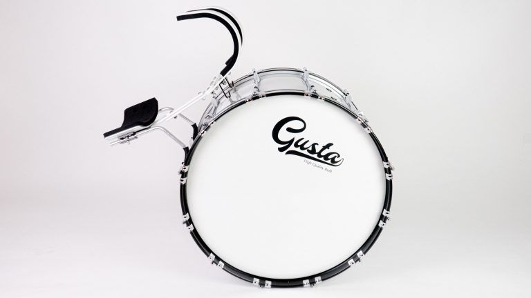 กลองใหญ่มาร์ชชิ่ง Gusta 26นิ้ว 12หลัก Marching Bass Drum พร้อมชุดสะพายเกาะอก ขายราคาพิเศษ