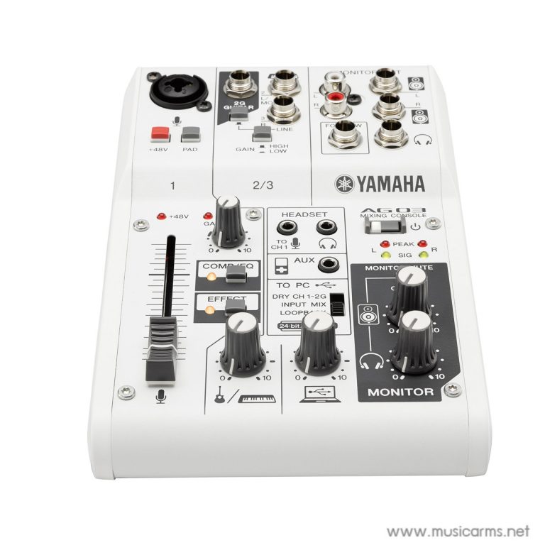 Yamaha-AG03-Mixerด้านหน้า ขายราคาพิเศษ