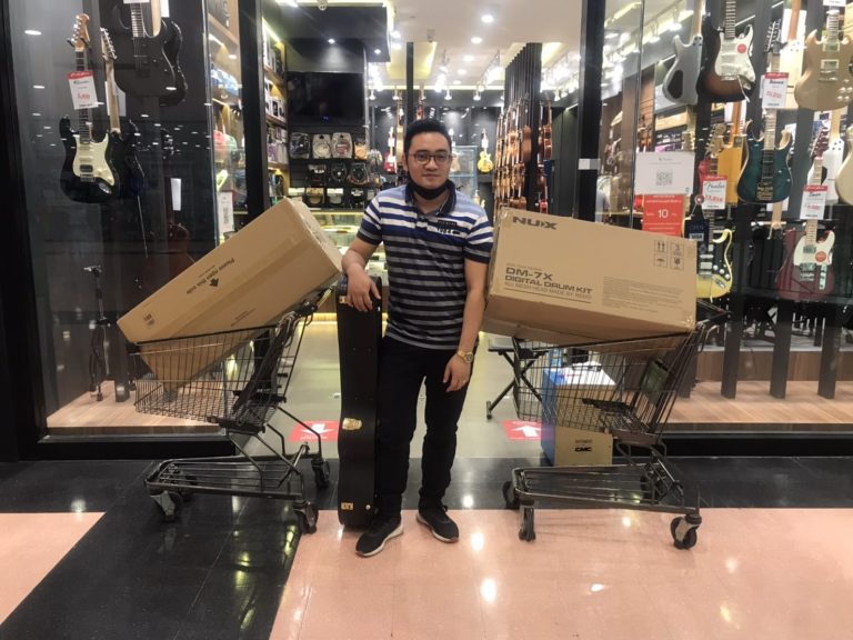 ลูกค้า กลองไฟฟ้า NUX DM-7X Music Arms