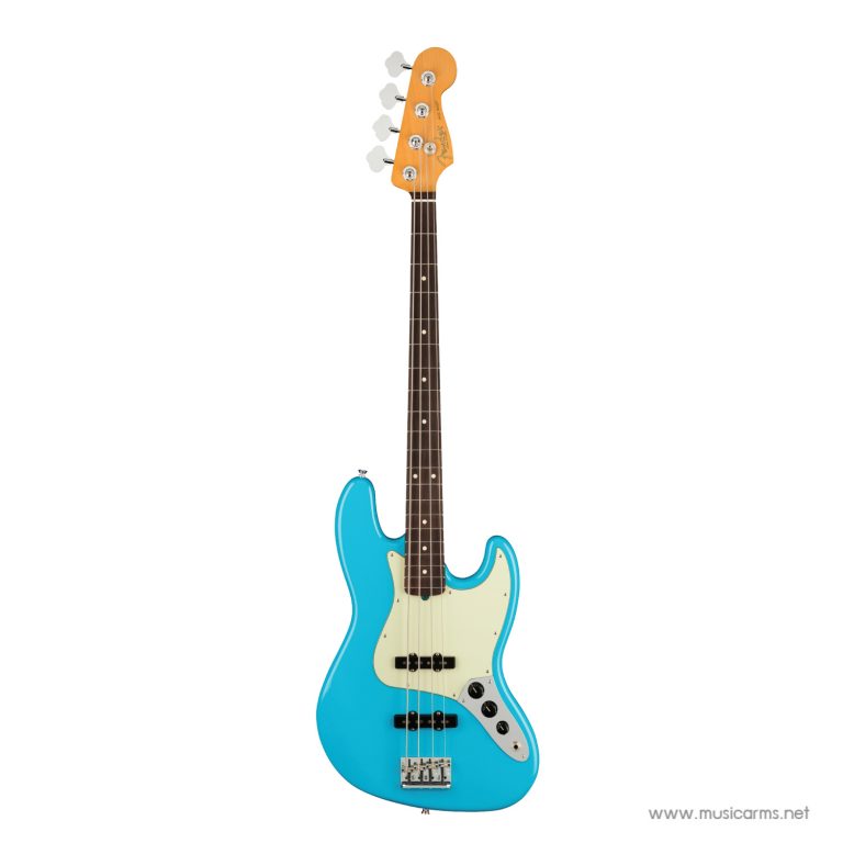 Fender American Professional II Jazz Bass เบส 4 สาย สี Rosewood     Miami Blue