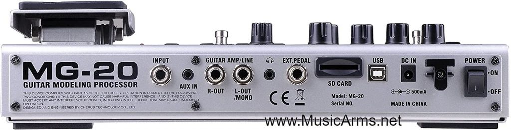 Multi-Effects-Nux-MG-20-หลัง-