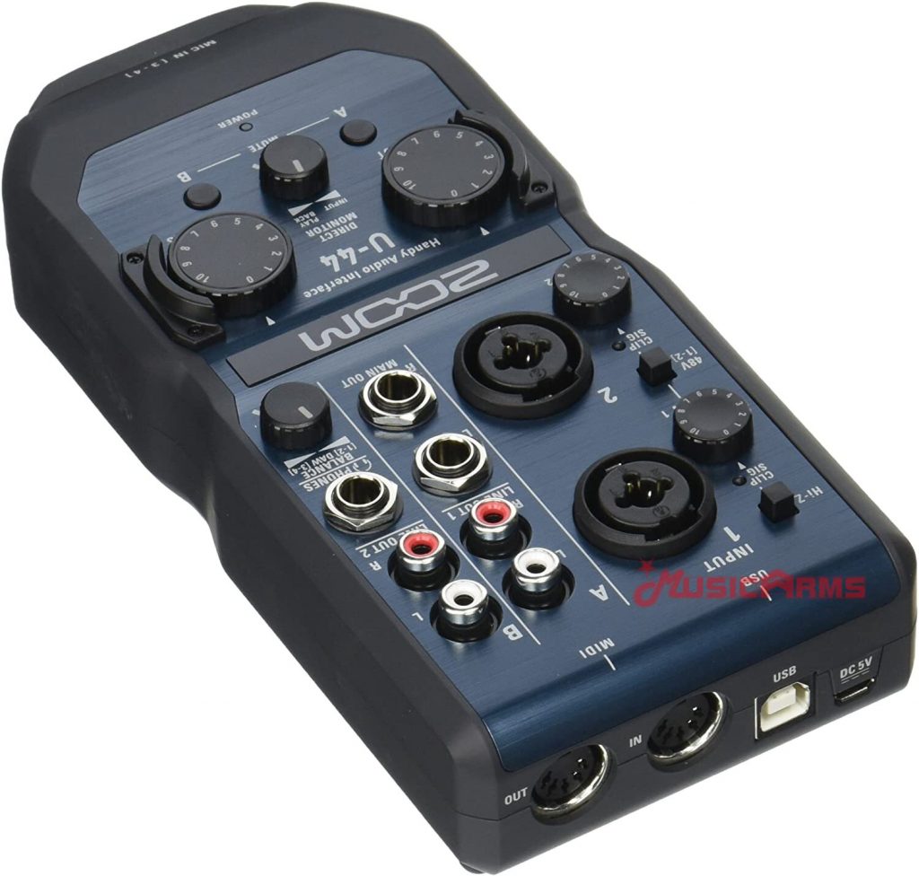 Zoom U-44 Audio Interface | Music Arms ศูนย์รวมเครื่องดนตรี