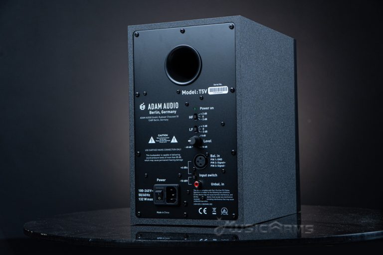 ตู้ลำโพงมอนิเตอร์สตูดิโอ Adam Audio T5V back ขายราคาพิเศษ