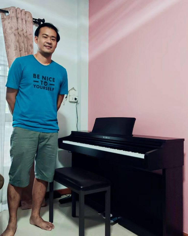 ประกอบเปียโนรุ่น Kawai kdp-120R บ้านลูกค้า ส่งฟรี