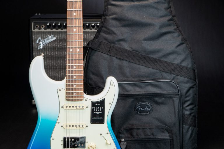 Fender Player Plus Stratocaster HSS Belair Blue Pickup ขายราคาพิเศษ