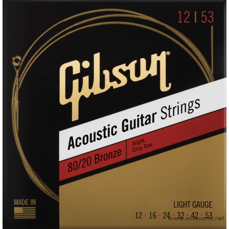 Gibson 80/20 Bronze สายกีตาร์โปร่ง | เบอร์ .012-.053