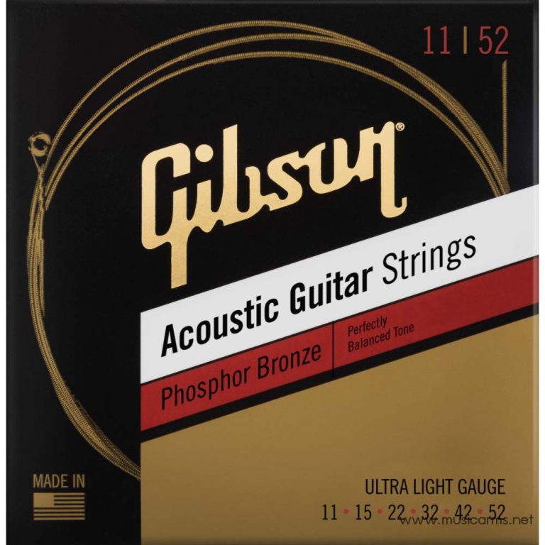 Gibson 80/20 Bronze สายกีตาร์โปร่ง | เบอร์ .011-.052