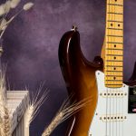 Fender 75th Anniversary Commemorative Stratocaster กีตาร์ไฟฟ้าด้านหน้าครึ่งตัว ขายราคาพิเศษ