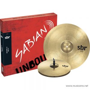Sabian SBr 2-Pack ชุดฉาบกลองราคาถูกสุด | ชุดแฉ/ฉาบ Cymbals Set