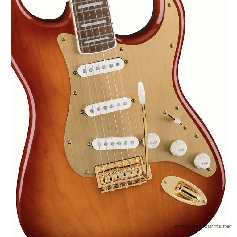 Squier 40th Anniversary Stratocaster Gold Edition Sienna Sunburst บอดี้ ขายราคาพิเศษ