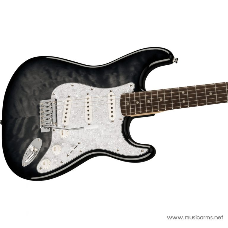 Squier Affinity Stratocaster QMT Sapphire Black Burst คอ ขายราคาพิเศษ