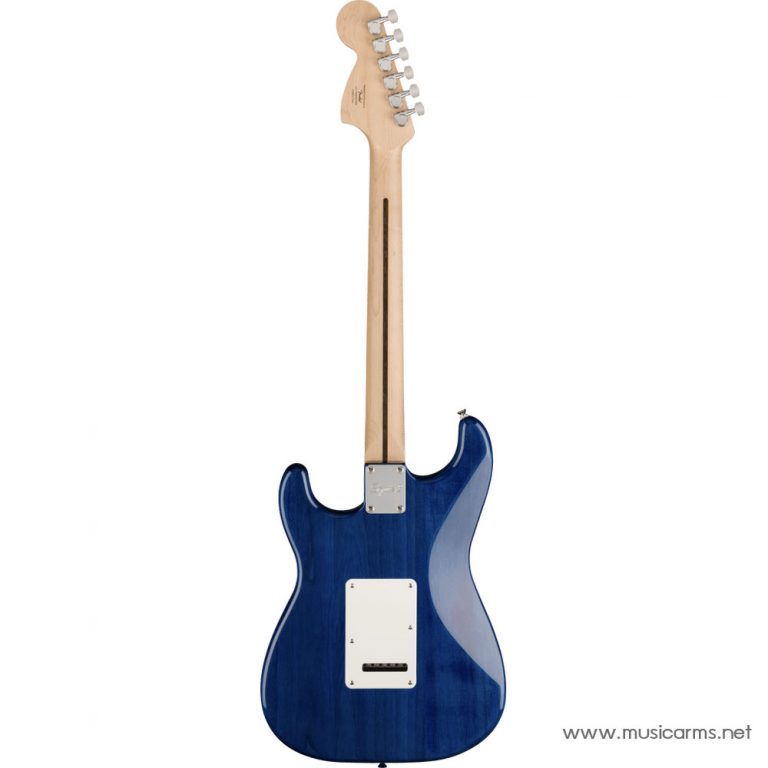 Squier Affinity Stratocaster QMT Sapphire Blue Transparent ด้านหลัง ขายราคาพิเศษ