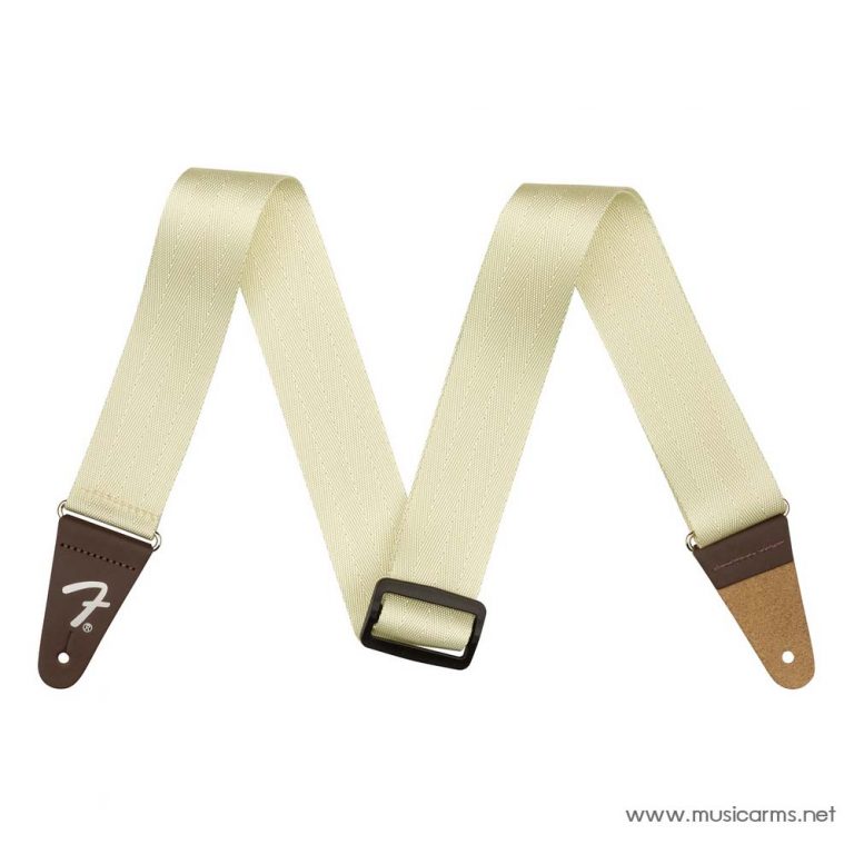 Fender Am Pro Seat Belt Strap White ขายราคาพิเศษ