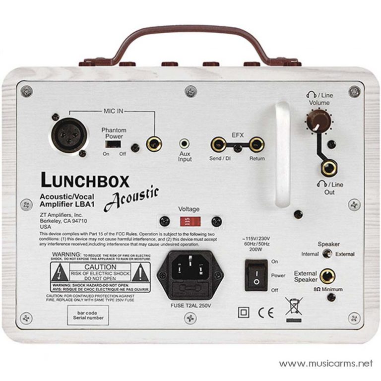 ZT Lunchbox Acoustic ด้านหลัง ขายราคาพิเศษ