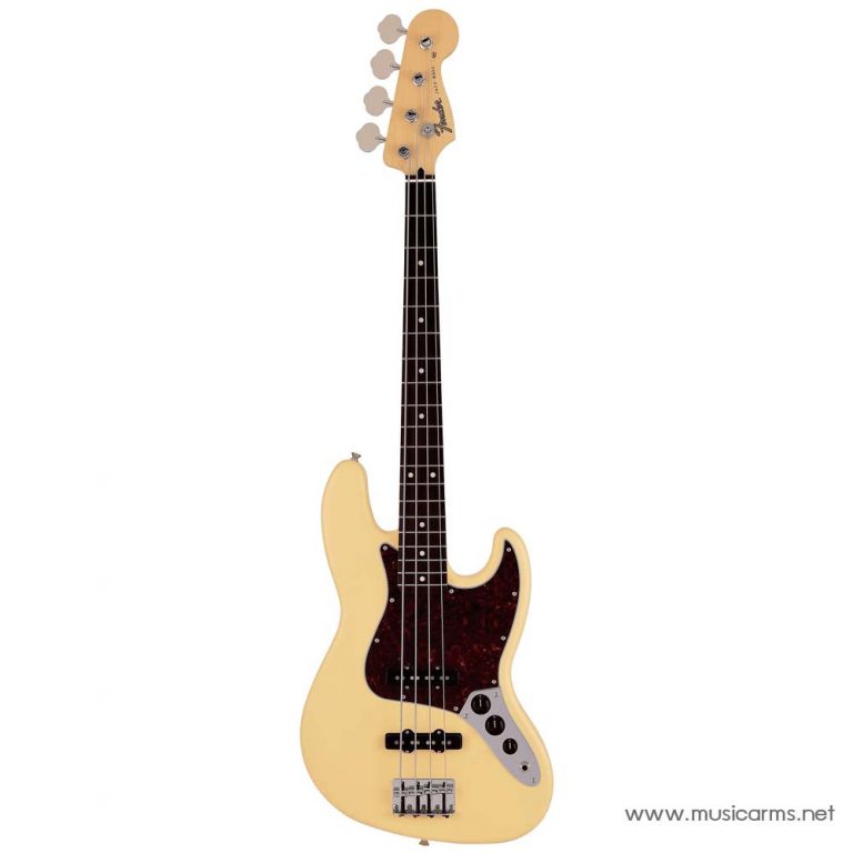 Fender Junior Collection Jazz Bass เบส 4 สาย สี Satin Vintage White