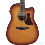 Ibanez AAD50CE-LBS Electro Acoustic Guitar in Light Brown Sunburst Low Gloss body ขายราคาพิเศษ