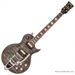 Vintage V100 ReIssued With Bigsby Flamed Thru Black guitar ขายราคาพิเศษ