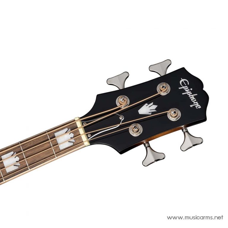 Epiphone El Capitan J-200 Studio Electro Acoustic Bass Guitar in Aged Vintage Sunburst head ขายราคาพิเศษ