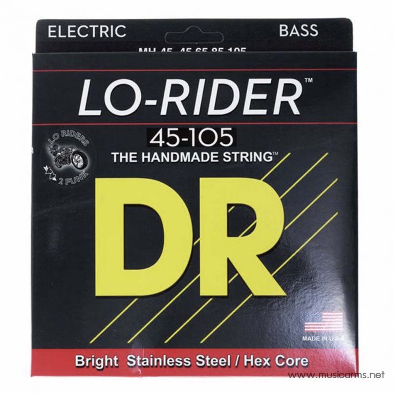 DR Strings MH-45 Lo-Rider Bright Stainless Steel Medium 45-105 ขายราคาพิเศษ