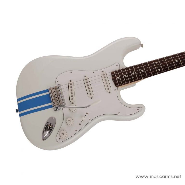 Fender Traditional II 60s Stratocaster Olympic White with Blue Competition Stripe Limited Edition pickup ขายราคาพิเศษ