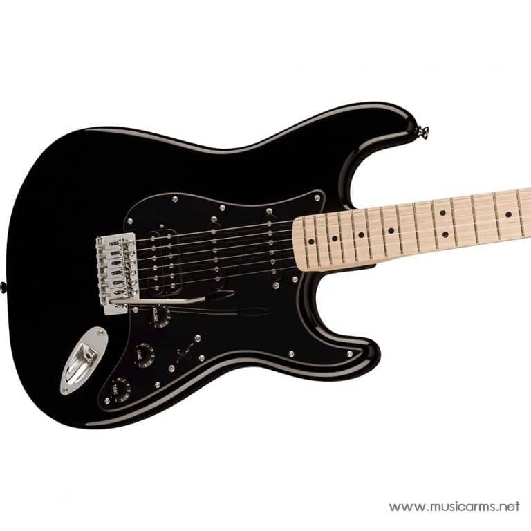 Squier Sonic Stratocaster HSS Electric Guitar in Black neck ขายราคาพิเศษ