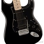 Squier Sonic Stratocaster HSS Electric Guitar in Black pickup ขายราคาพิเศษ