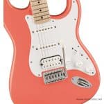 Squier Sonic Stratocaster HSS Electric Guitar in Tahitian Coral pickup ขายราคาพิเศษ