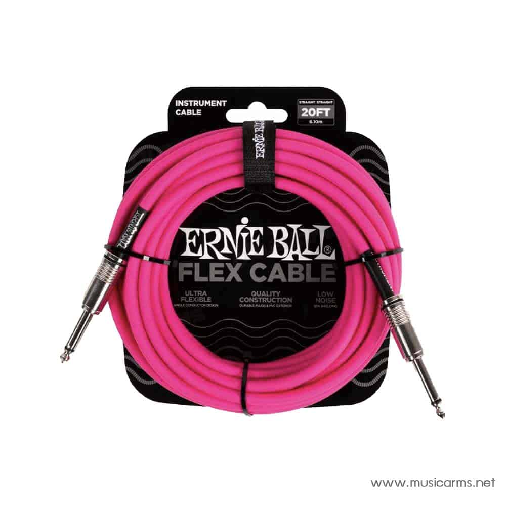 Ernie Ball Flex Instrument Cable 20FT Straight/Straight สายแจ็ค 20 ฟุต ...
