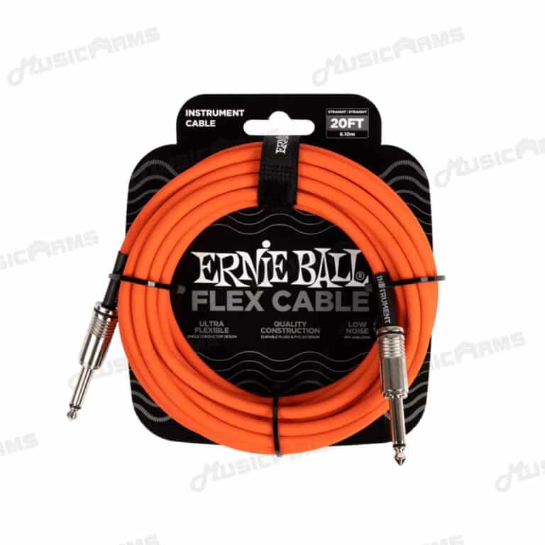 Ernie Ball Flex Instrument Cable 20FT Straight-Straight ส้ม ขายราคาพิเศษ