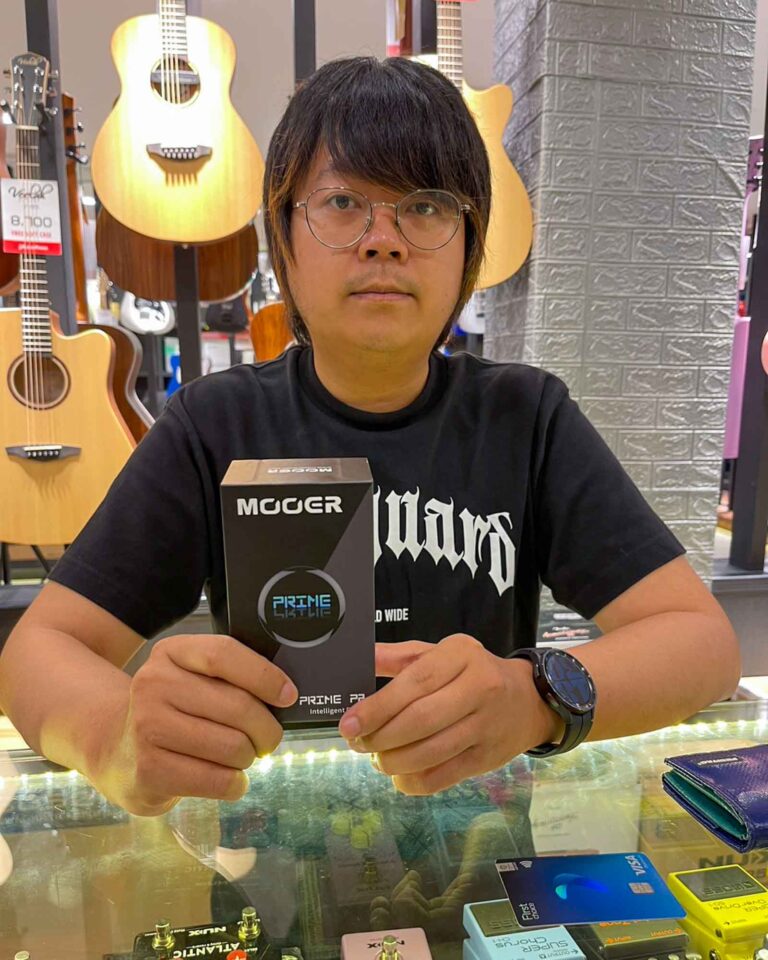 เอฟเฟคกีต้าร์ Mooer Prime P2 Intelligent Pedal สีขาว 1869 ชล