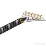 Jackson MJ Series Rhoads RR24MG Electric Guitar in White with Black Pinstripes head ขายราคาพิเศษ
