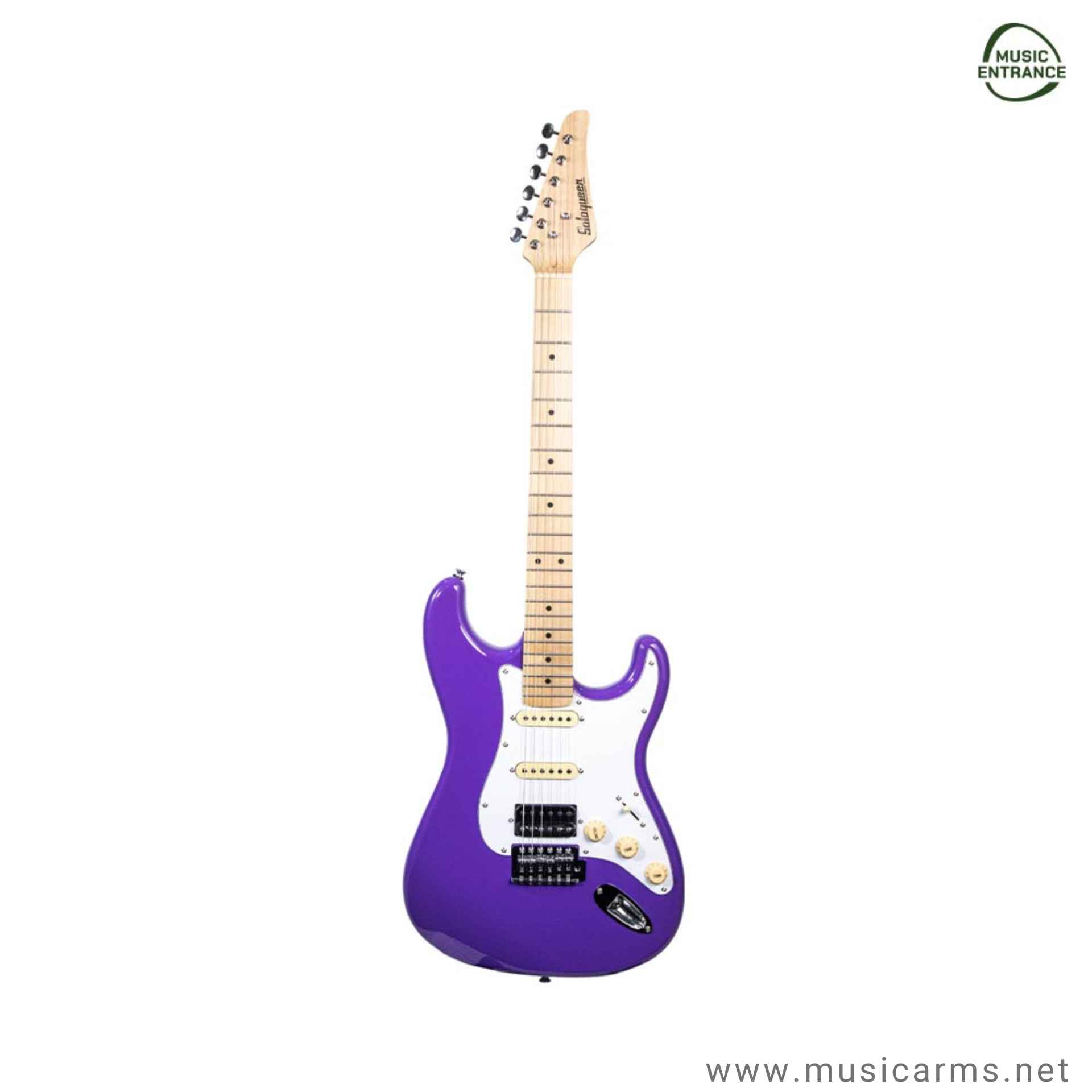 Soloqueen Stratocaster HSS Maple FB Lilac Purple