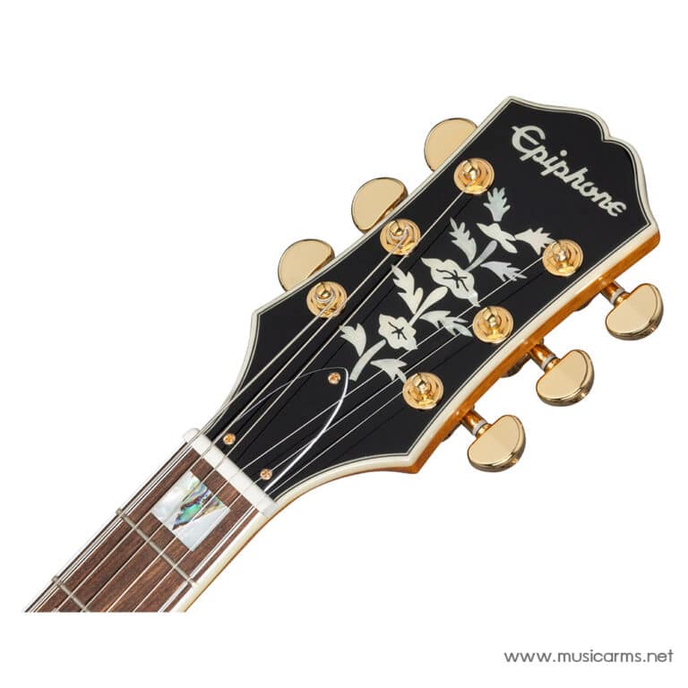 Epiphone Sheraton Semi-Hollow Electric Guitar in Natural head ขายราคาพิเศษ