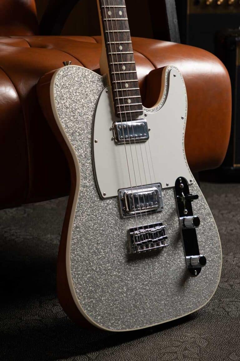 Fender Made in Japan Limited Sparkle Telecaster Silver ขายราคาพิเศษ