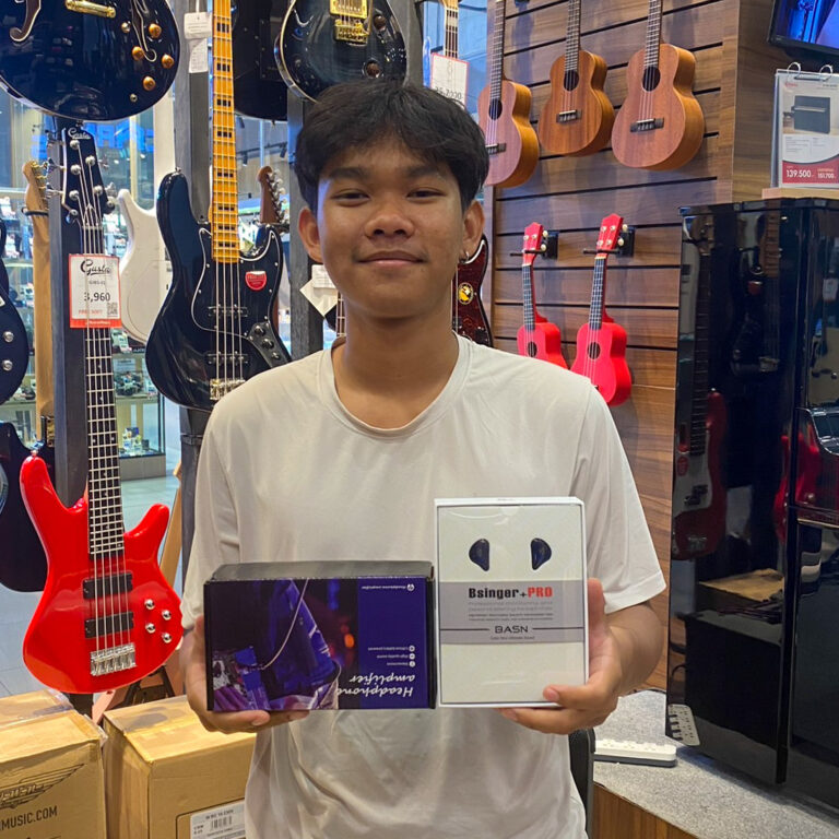 BASN BsingerPro Blue + แอมป์หูฟัง G-Mark P3 Personal Headphone Amp 2