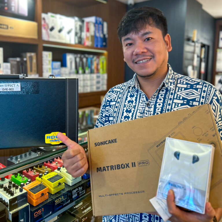 Sonicake QME-200 Matribox II Pro + หูฟัง In ear BASN BsingerPro Blue + กล่องเอฟเฟค ME-80
