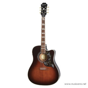 Epiphone Limited Edition Hummingbird EC Studio, Tobacco Sunburst กีตาร์โปร่งไฟฟ้าราคาถูกสุด