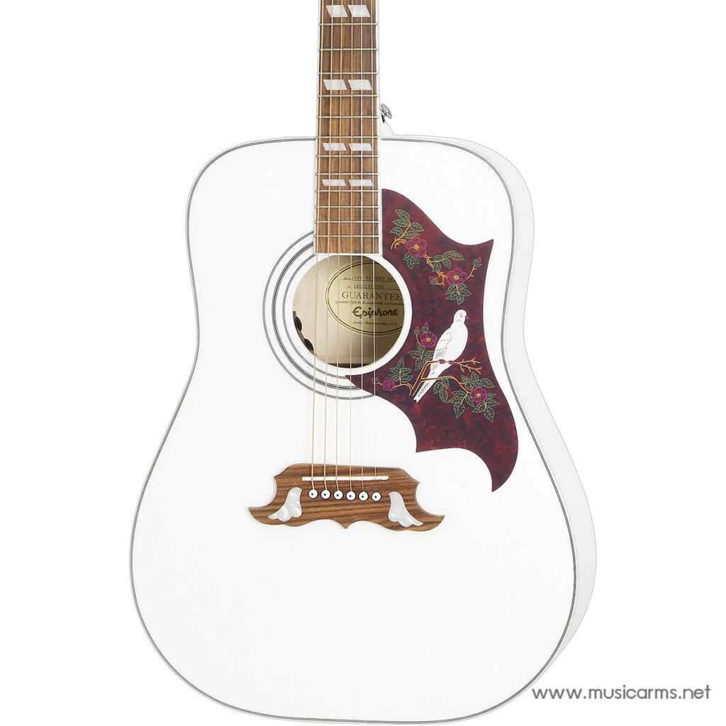 Epiphone Limited Edition Dove Studio, Alpine White กีตาร์โปร่ง