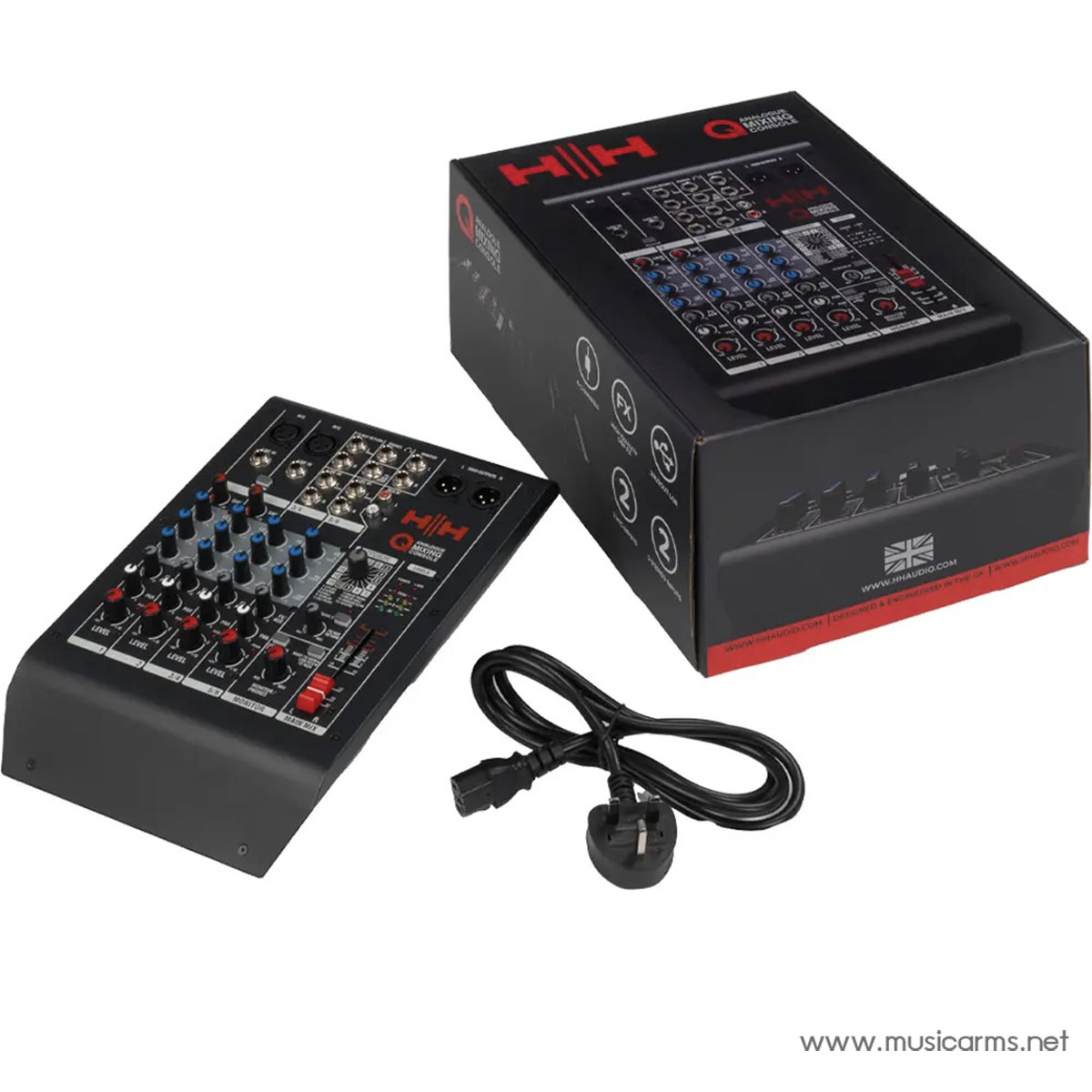 HH Audio Q6FX มิกเซอร์อนาล็อก 6 Ch มี USB Audio In/Out | Music Arms ...
