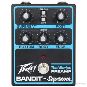 Peavey Bandit Supreme Teal Stripe Preamp Pedalราคาถูกสุด